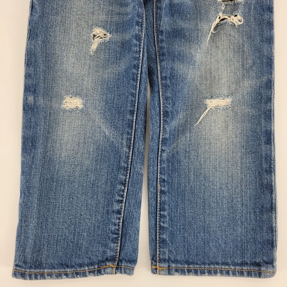 Gap Baby Toddler Jeans Distressed Straight Leg Denim Adjustable Waist Size 2T